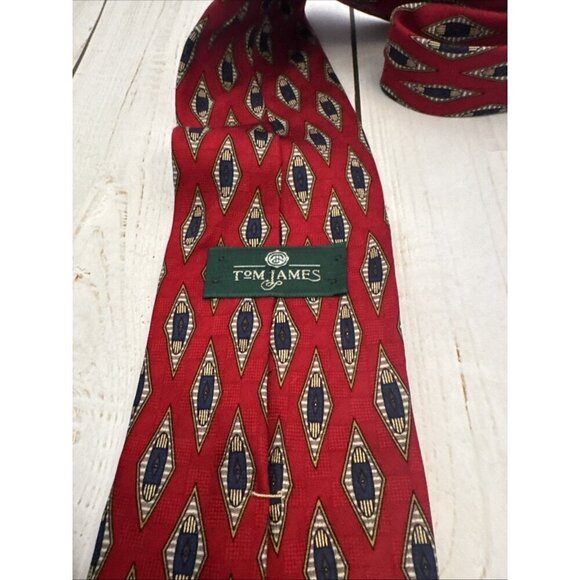 Mens Tie Bundle Lot Of 8 Silk Tom James Tommy Hilfiger NWT Ted Lapious Etc VGUC - Picture 10 of 11